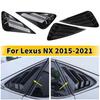 2 шт. Для Lexus NX 2015- Автомобильные наружные задние боковые вентиляционные решетки-жалюзи, накладки, декоративные элементы, ABS, клейкие аксессуары