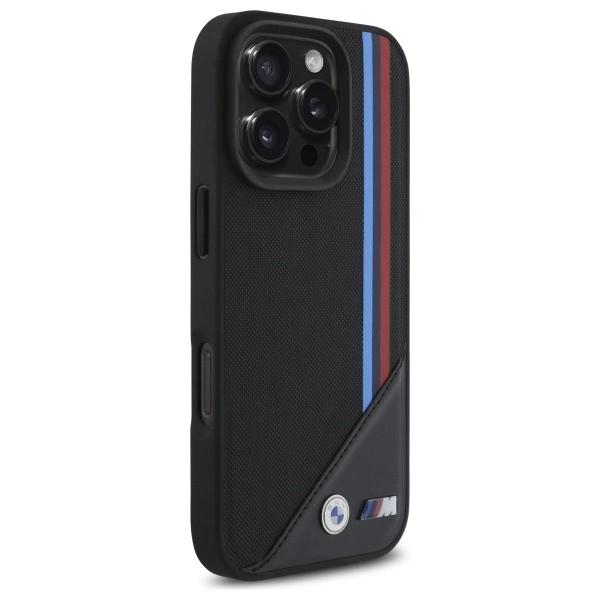 Etui Bmw M Meshed Tricolor Stripes Magsafe Na Iphone 16 Pro - Czarne