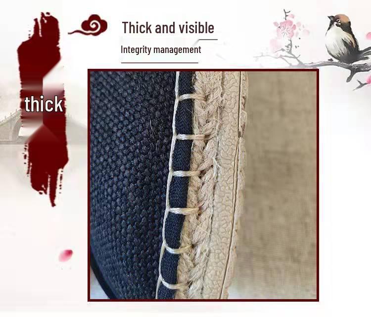 Men's 2024 Summer Linen Espadrilles: Comfortable, Breathable Slip-ons with Thick Sole and Trendy Straw Braided Design