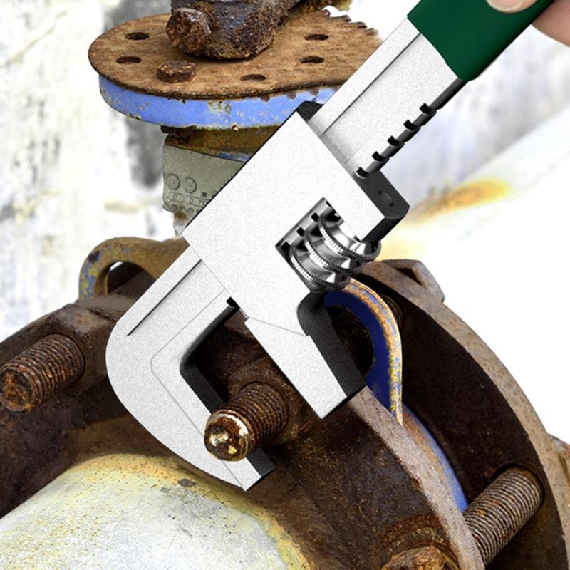 Multifunctional Right Angle Adjustable Wrench With Wide Jaw Opening Up To 9.8cm For Automotive Mechanics And DIYer Use