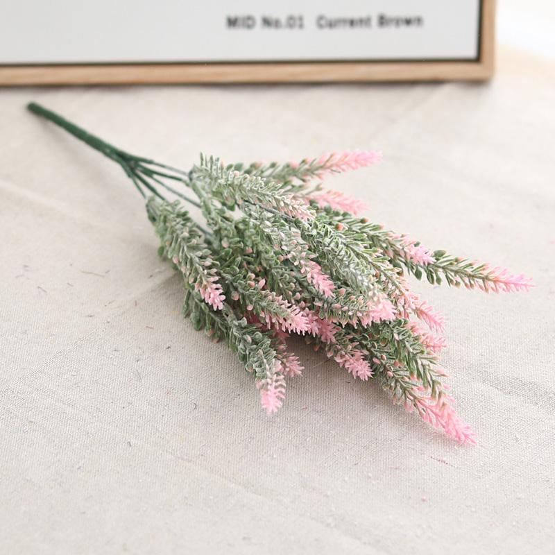 Искусственный цветок шелковый фиолетовый лаванда домашний уличный садовый декор букет поддельный свадебный рождественский день аксессуары для вечеринки