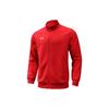 Solid Color Stand Collar Zip Sports Knit Jacket Men Jackets Red 22500409-600