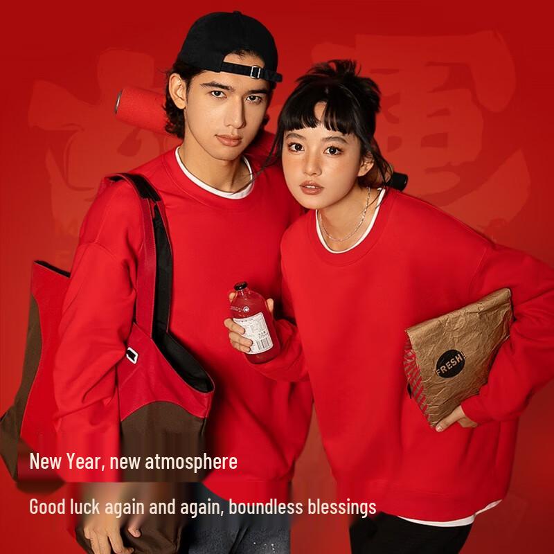 MINISO Тяжелый флисовый пуловер с круглым вырезом