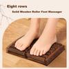 Eight Rows Solid Wooden Roller Foot Massager Pedicure Machine Foot Brush Wooden Feet Meridians Foot Massager