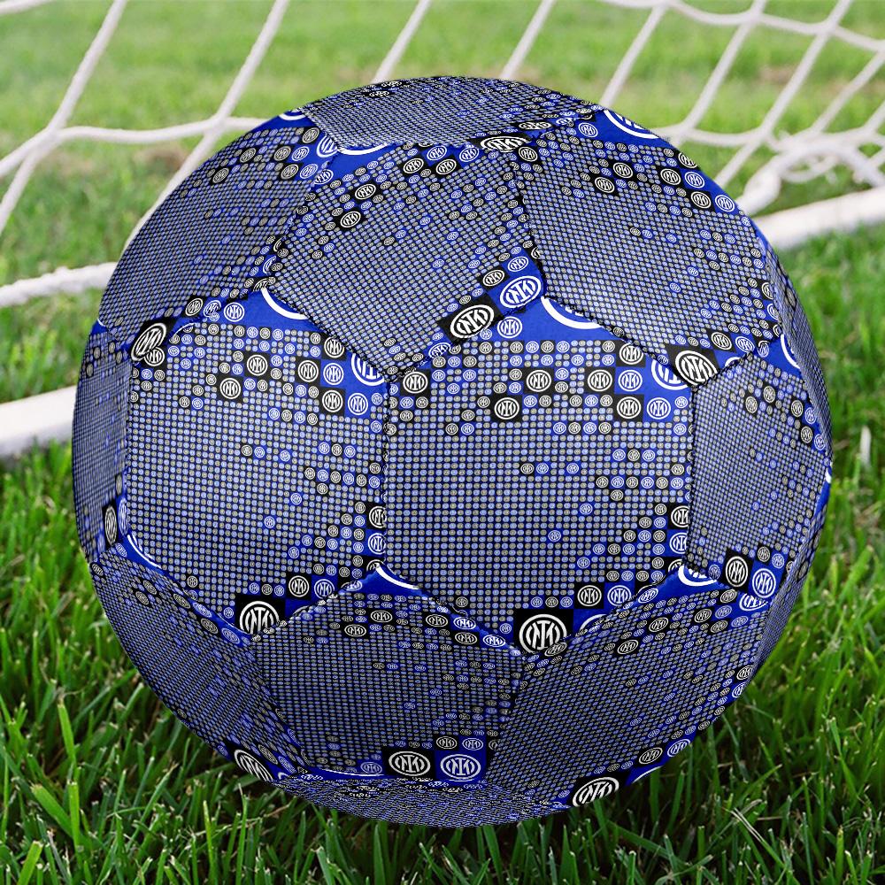 Mi-lan FC Emblem Printed Size 5 Soccer Balls, High-Quality, Anti-Slip, Protective Football, A Unique Gift , Birthdays, Christmas Gifts