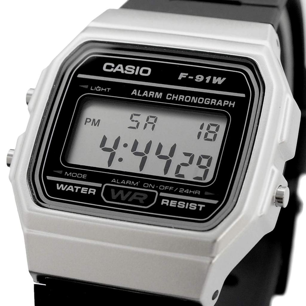 Casio F-91WM-7A Unisex Quartz Watch, Silver [Parallel Import]