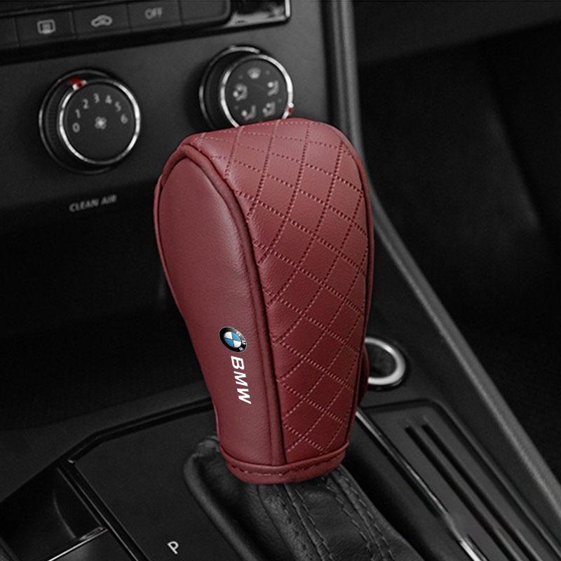 Car Gear Shift Cover PU Leather Shift Lever Cover Gearbox Shifter Knob Protective For BMW E39 E46 E90 E36 E60 E34 E30 F30 X1 X3 X5 X6 X7 E92 E93 E87