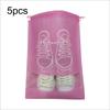 5pcs Shoes Storage Bag Closet Organizer Non-woven Travel Portable Bag Waterproof Pocket Clothing Classified Hanging Bag