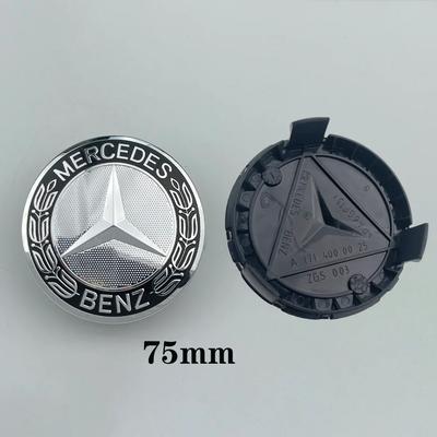 Для Mercedes Benz 4 шт. 75 мм Центральные колпаки на диски автомобиля Замена колпаков ступицы Для Mercedes Benz W211 W203 W204 W210 W124 AMG W202 CLA