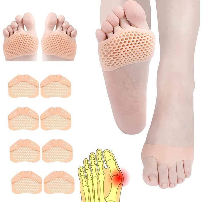 Plantar Gel Pad Cushion Gel Feet Forefoot Pad Relieve Plantar Pain for Men and Women.4 Pairs.