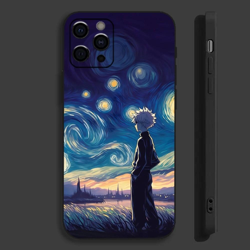 Чехол для телефона Anime H-Hunter K-Killua для Apple iPhone 15,14,13,12,11,Pro,X,XS,Max,XR,Plus,Mini Мягкий черный чехол