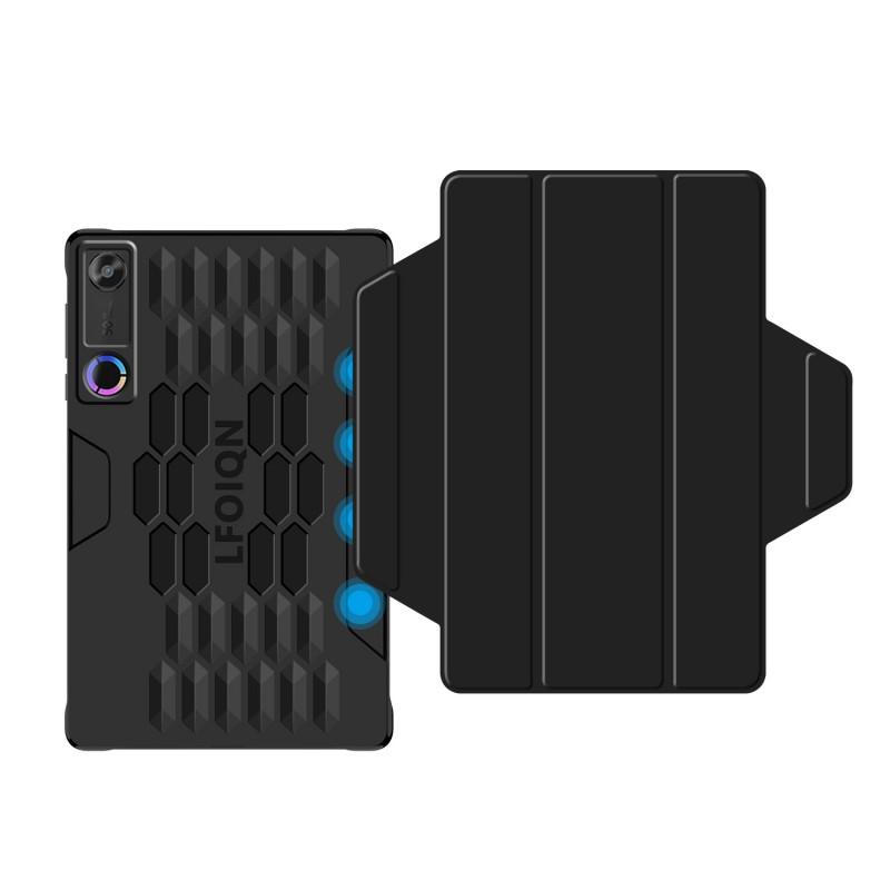 Магнитный Съемный Кожаный Чехол-подставка для Игрового Планшета Lenovo Legion Y700 5-го Поколения 8.8 дюйма Черный