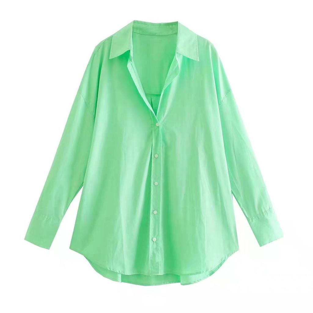 Fashion Women's Casual Long-sleeved Shirt Loose Top