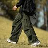 Japanese Cityboy Corduroy Wide-Leg Pants - Men's Plus Size, Thick, Casual, Autumn/Winter