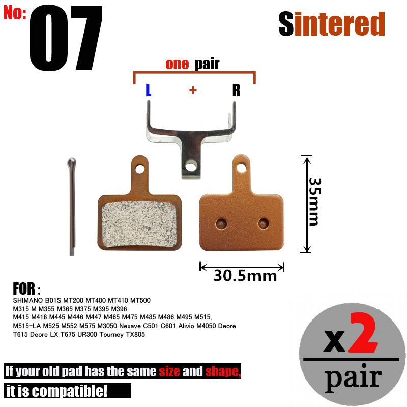 DELT 2 Pair Sintered Bicycle Disc Brake Pads Hydraulic Cycling MTB Bike For SRAM AVID SHIMANO FORMULA MAGURA HAYES Hope Part