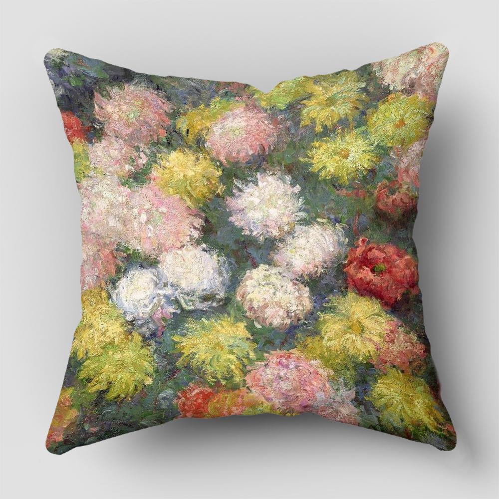 Коллекция принтов масляной живописи Ван Гога Декоративный узор Наволочка для дома Квадратный Декор для офиса Наволочка для подушки наволочки