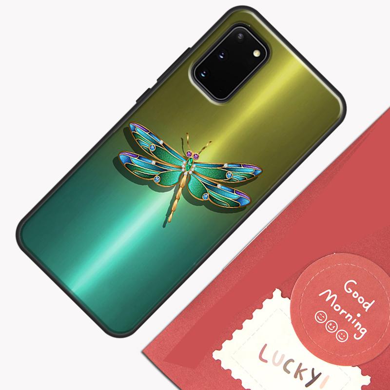 Чехол 'Стрекоза' для Samsung Galaxy S22 S21 S23 Ultra Note 20 S8 S9 S10 Note 10 Plus S20 FE Задняя крышка