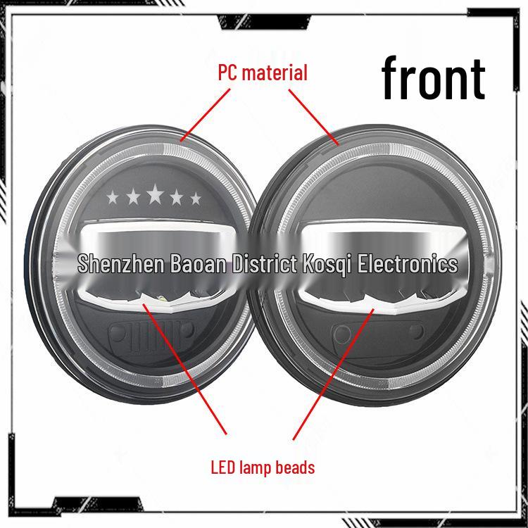 Wrangler 7" LED Headlight with DRL - High/Low Beam Super Bright Driving Light