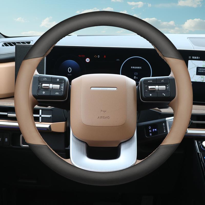 Кожаная накладка на руль автомобиля для Hyundai Santa Fe Mx5 2024 2025 2026 Аксессуары