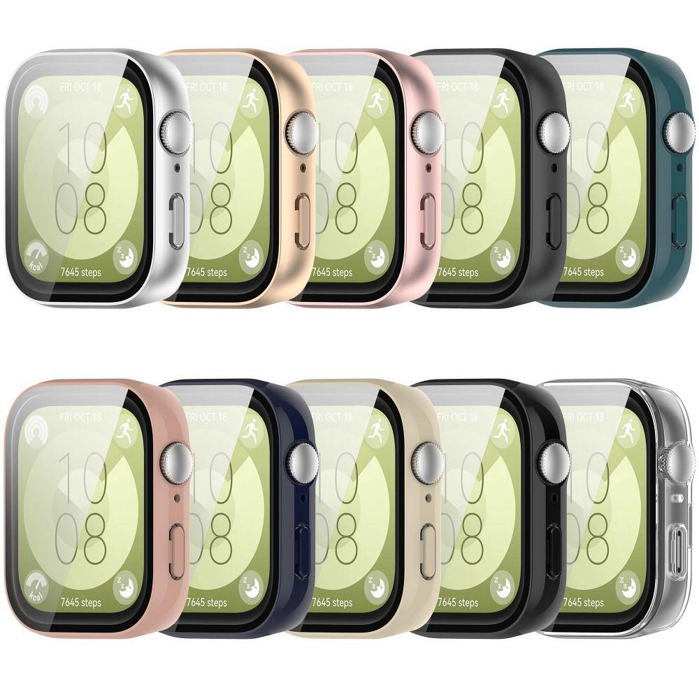 Smart Protective Case PC+Tempered Cover Shell New Screen Protector for Huawei Watch Fit 3