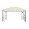 Gazebo with Mosquito Net 4 x 3 x 2.73 m Cream 180 g m²