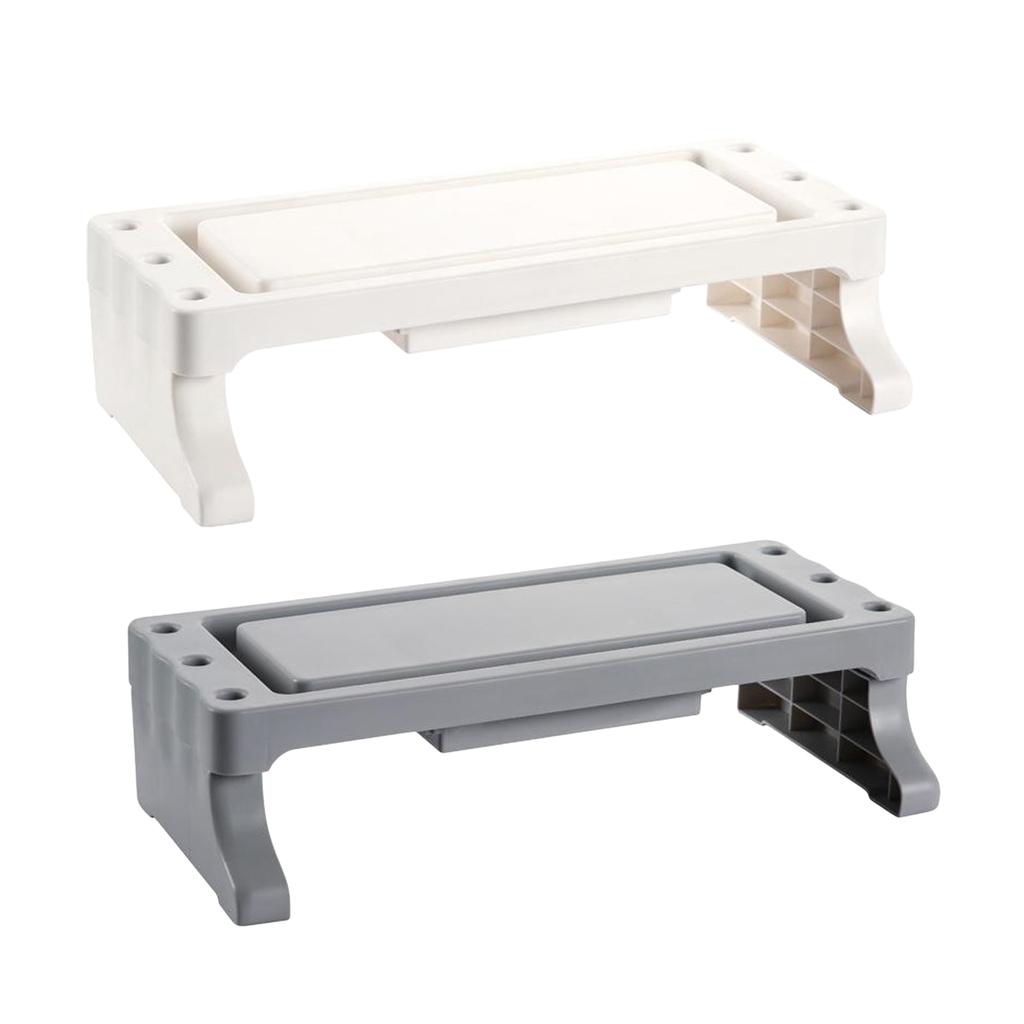 Computer Monitor Stand TV Printer Screen Riser Desk Space Save fit PC/Laptop/LCD LED TVs Risers wih Drawer and Cable Management