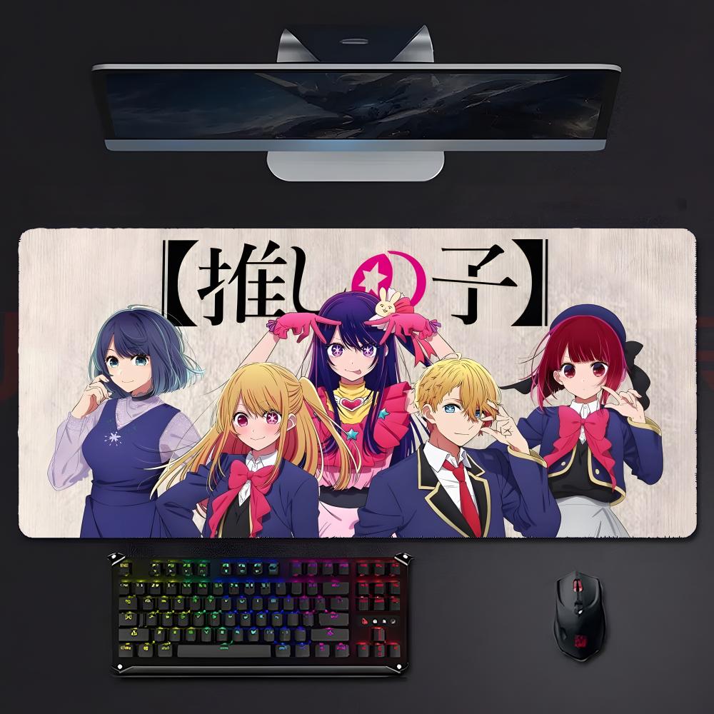 Cute Anime Hoshino Ai OOshi No Ko Mouse Pad Mousepad Large Gaming Lockedge Thickened Pc Table Desk Mat