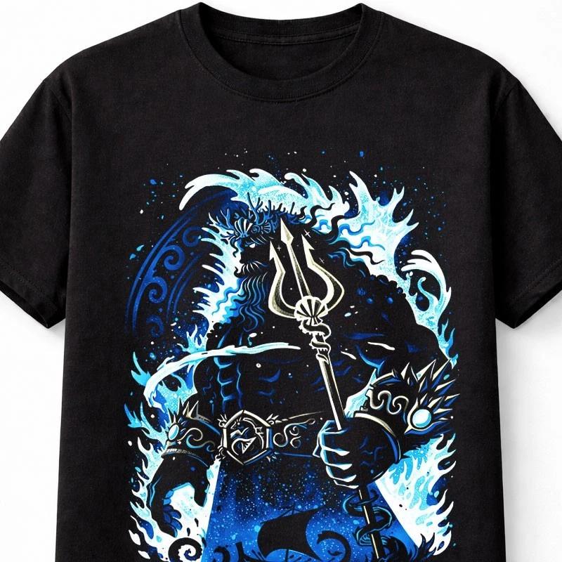 Poseidon Neptune Greek God Ocean Mythology Trident Unisex TShirt S5XL
