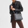 COACH Willow Leather Tote Bag, Shopping Bag, Handbag Medium Women's Silver & Gray Blue C8632-LHW9A