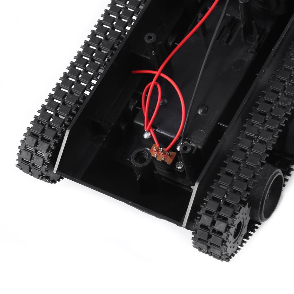 Lightweight Shock Absorbed Plastic Tank Chassis DIY Kit with 130 Motor 3V 7V