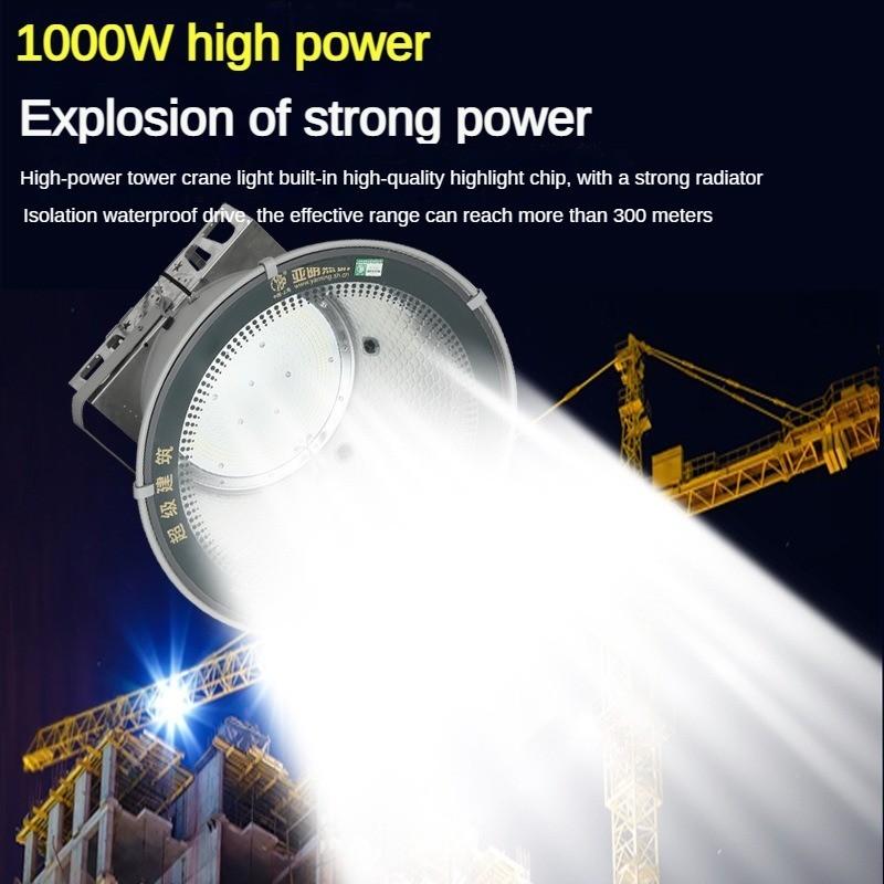 220V Public Square Searchlight IP65 Waterproof Construction Site Illumination Lamp High Brightness LED Tower Pendant Lamp