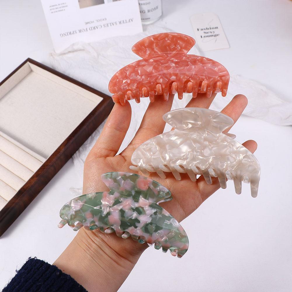 Flower Girls Korean Style Headwear Female Hair Accessories Acetate Hair Clip Plastic Hair Claw