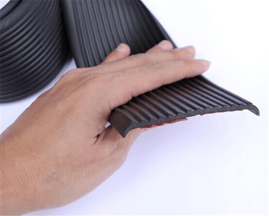 Универсальная 2-метровая гибкая резиновая накладка на порог автомобиля, противоударная, устойчивая к царапинам