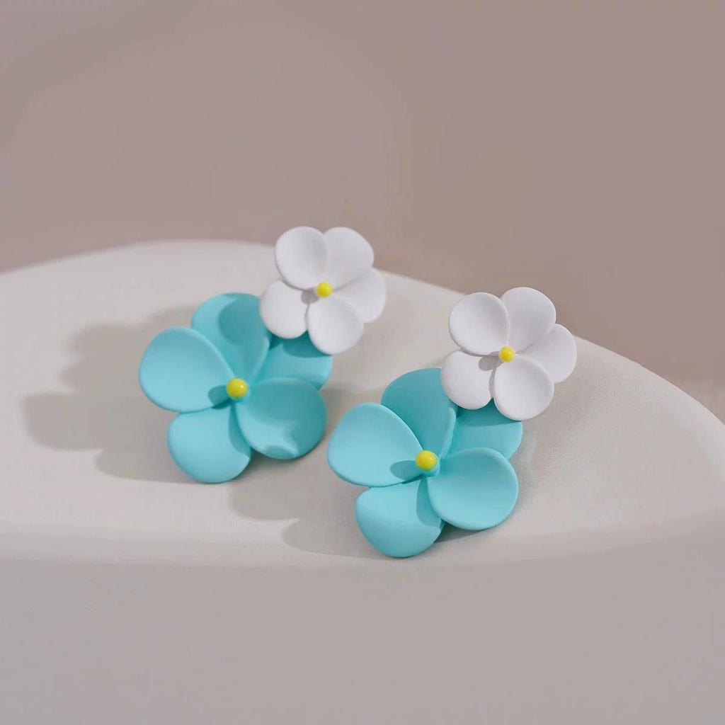 Серьги-гвоздики Silver Needle Dongdaemun Fresh Colorful - Простые, Универсальные, Роскошные гвоздики с ощущением высокого класса
