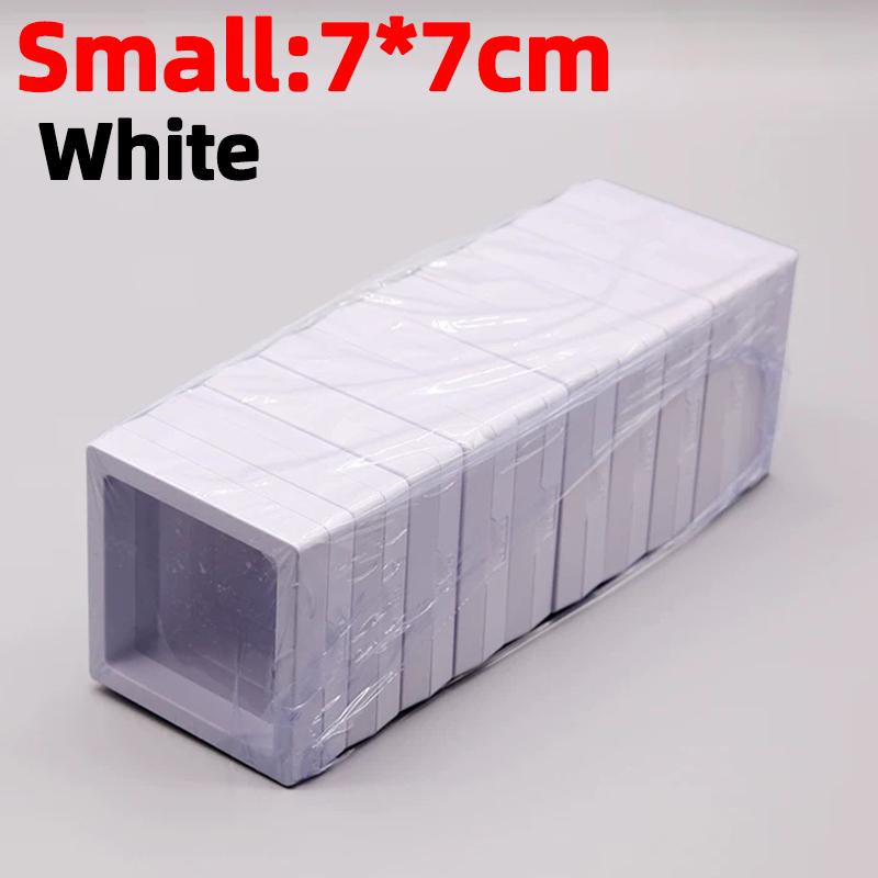 1-20pcs Floating Display Box with Base, Transparent Film Display Box Challenge Coins Specimens Jewelry Display Storage Wholesale