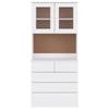 VidaXL Buffet ALTA White 77x35x165 Cm Solid Pine Wood 3187780