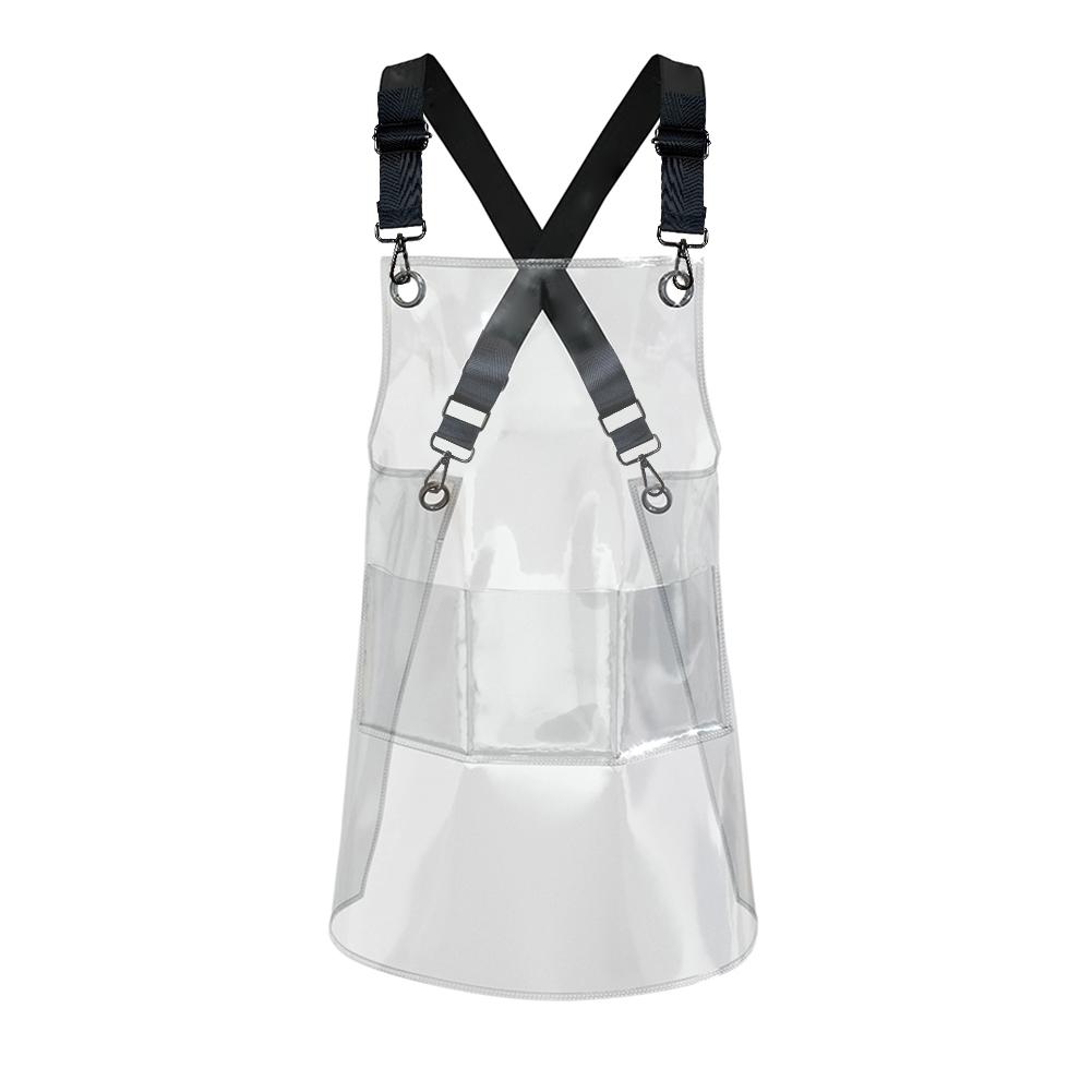 Fashion Kitchen Apron Oil Resistant Waterproof Clear Apron Unisex TPU for Kitchen Hair Salon Barber Barista Household Supplies