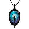 Jun'an Gothic Raven Forest Pendant Charm Necklace