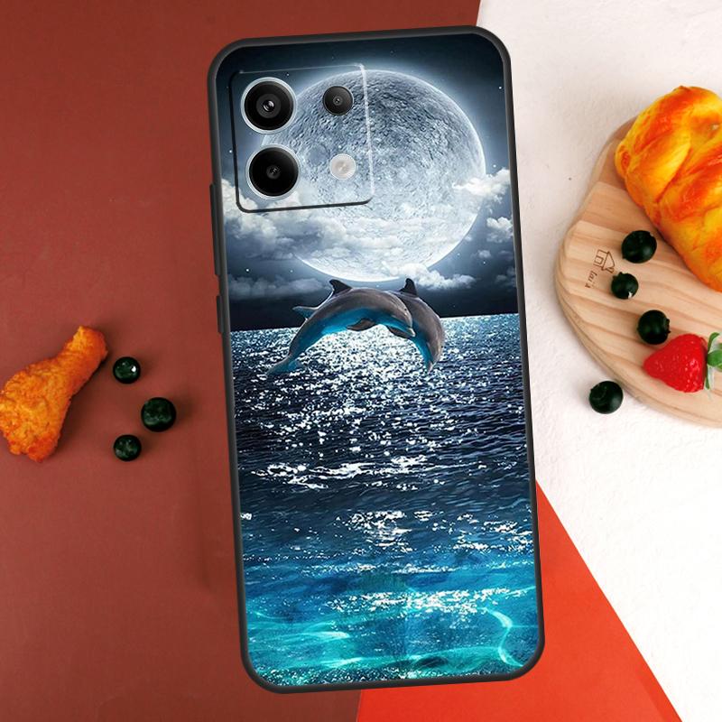 Whale Shark Dolphin Case For Xiaomi Redmi Note 14 13 Pro 9 10 11 12 Pro 10S 11S 12S Redmi 13C 10C 12C 14C Coque