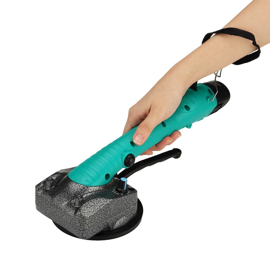 Машина для укладки плитки 100x100см 40кг Керамическая плитка 12В Вибратор Присоска Автоматический напольный вибратор Инструменты для выравнивания