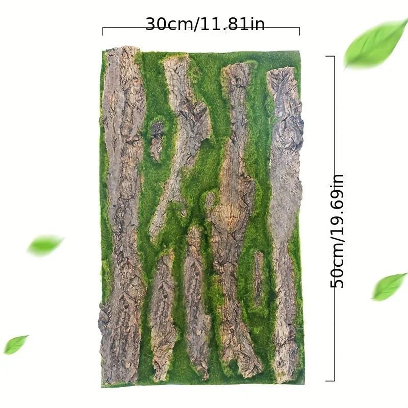 Wall Artificial Tree Bark Simulation Natural Fake Moss Plant Bark Pipe Pillar Cork Cover Balcon Garden Decor Outdoor Decoration