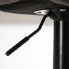 Set of 2 Bar Stools in Retro Design, Incl. Footrest, Height-Adjustable, Gas Lift, Dark Grey