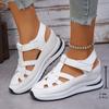Women Platform Sandals Summer New Baotou Hollow Out Sandals Casual Wedge Heel Sandal Women Roman Sandals Sandalias Mujer
