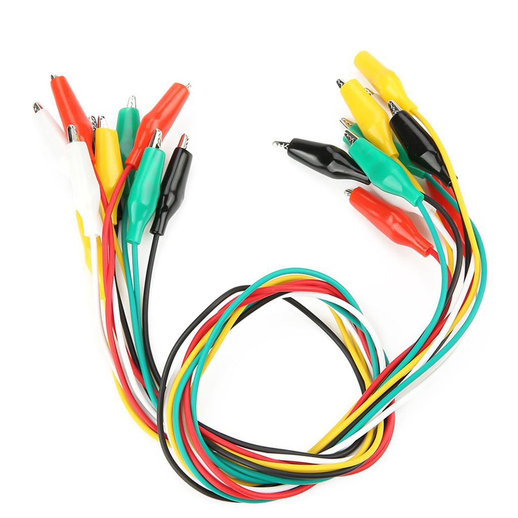 10pcs 50cm Crocodile Clip Number 35mm Double Ended Crocodile Clips Cable
