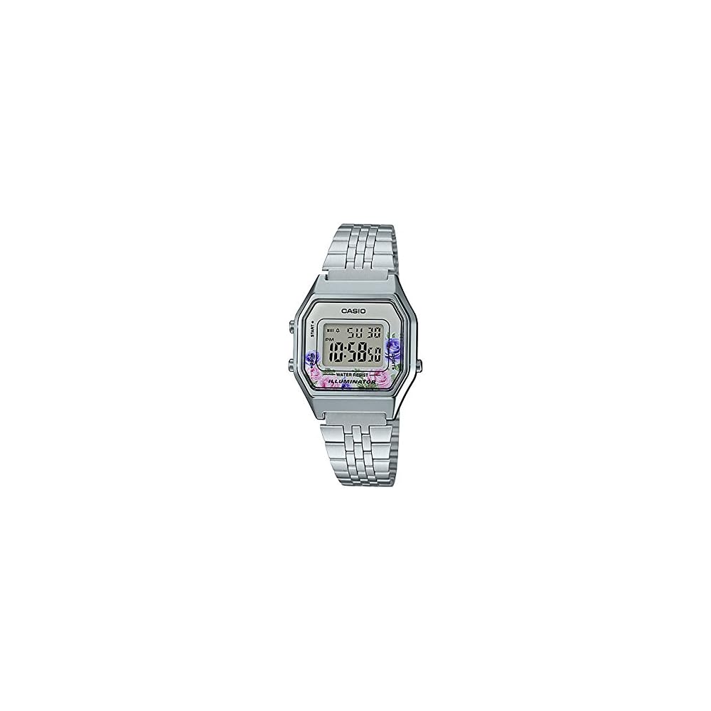 Casio LA680WA-4C Digital Watch Pink Stainless Steel Band Water Resistant