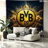 Borussia Custom Name Wall Tapestry Aesthetic Wall Hanging Printed Fabric Blanket Decorative Tapestries for Bedroom Living Room Home Decor
