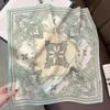 Mulberry Silk Printed Small Square Scarf Spring Fashion Neck Hair Tie