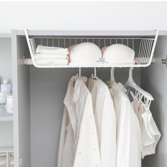 Yousheng Hanging Basket Strong Load-bearing Large Capacity Simple Installation Under-Cabinet Shelf Organizer Slide-in Storage Basket