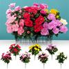 Indoor Silk Flower Artificial Faux Flowers Outdoor UV Resistant Garden Plants Faux Plants For Indoor Home Kitchen Table Centerpieces Decor