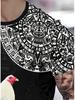 Men's Vintage Rooster All-Over Print T-Shirt - Summer Casual Street Style Top